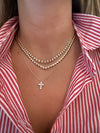 DIAMOND CROSS NECKLACE