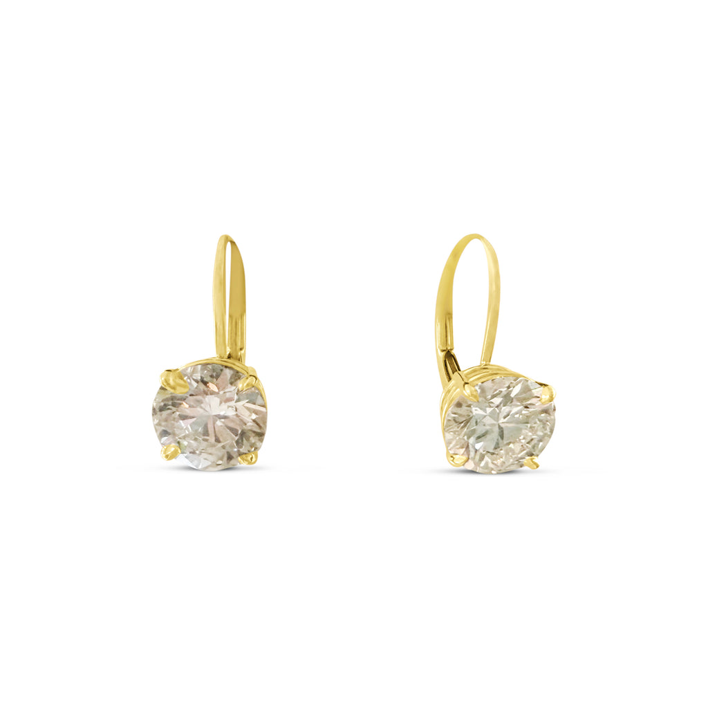 LAB GROWN DIAMOND STUD HOOP EARRINGS