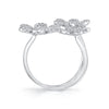 PAVE DIAMOND FLOWERS RING