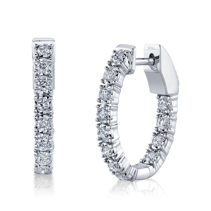 DIAMOND HOOP EARRINGS