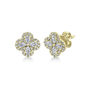 DIAMOND CLOVER EARRINGS