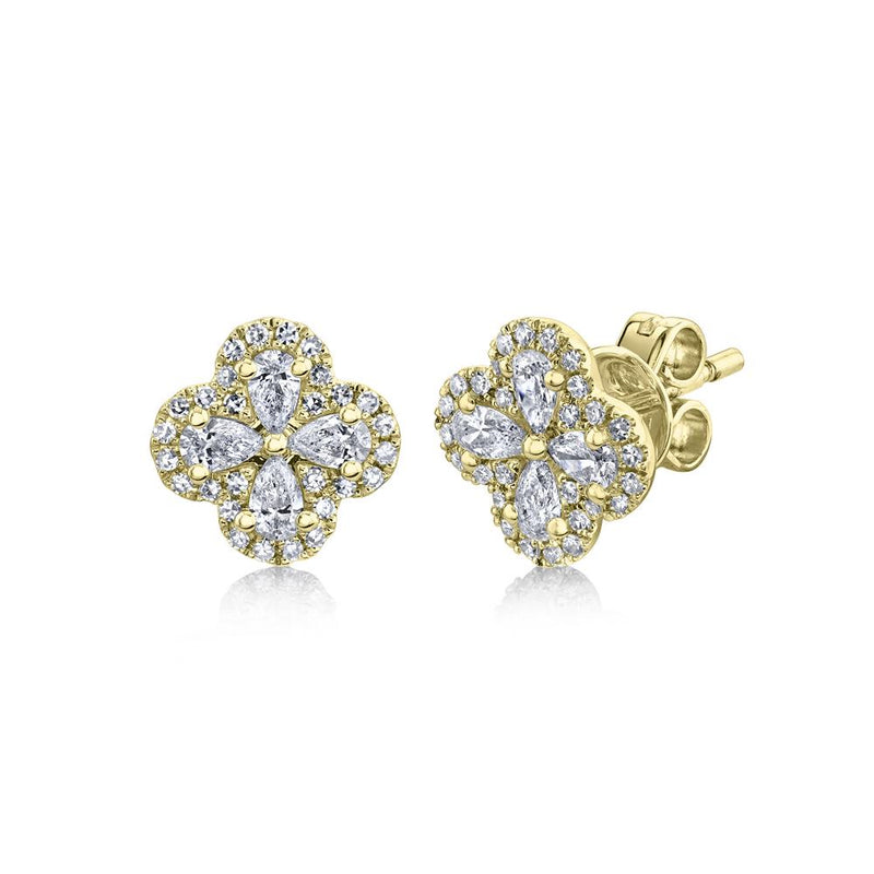 DIAMOND CLOVER EARRINGS