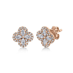 DIAMOND CLOVER EARRINGS