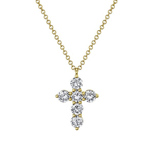 DIAMOND CROSS NECKLACE