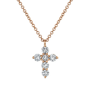 DIAMOND CROSS NECKLACE