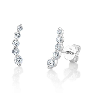 DIAMOND EAR CRAWLER EARRINGS