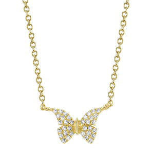 DIAMOND BUTTERFLY NECKLACE