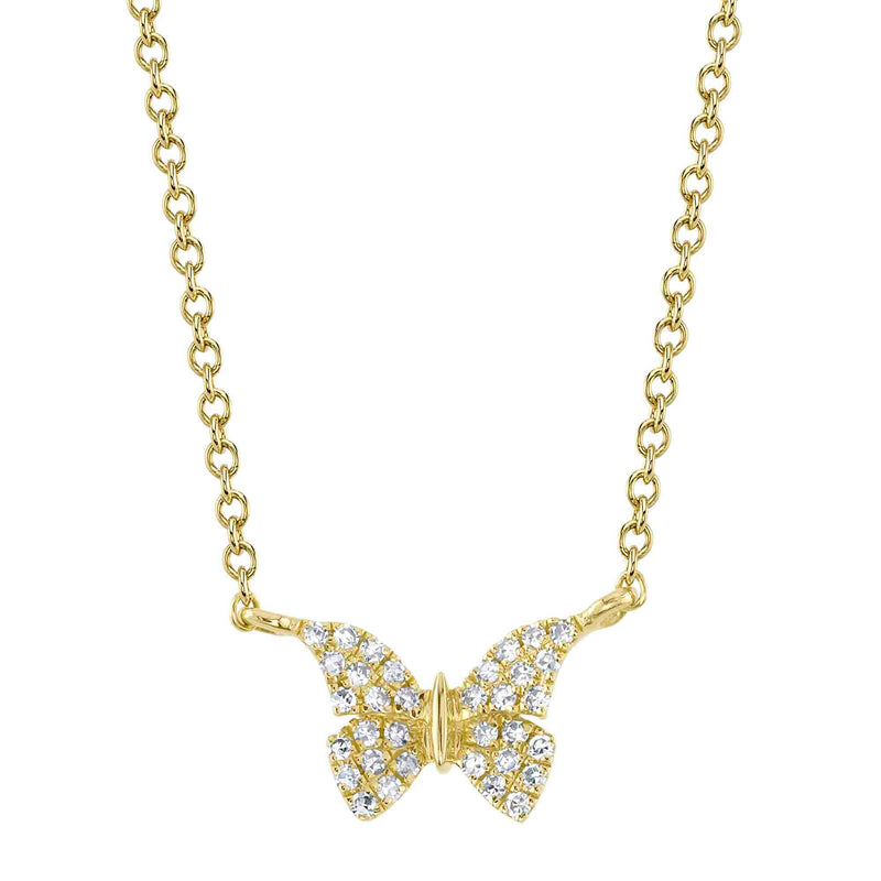 DIAMOND BUTTERFLY NECKLACE