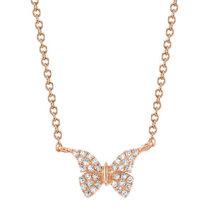 DIAMOND BUTTERFLY NECKLACE