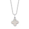 MOTHER OF PEARL CLOVER NECKLACE
