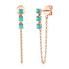 TURQUOISE CHAIN EARRING