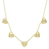 FLUTED HEART STATION NECKLACE
