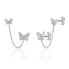 BUTTERFLY CHAIN EARRINGS