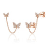 BUTTERFLY CHAIN EARRINGS