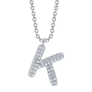 BUBBLE LETTER NECKLACE