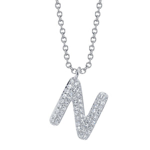 BUBBLE LETTER NECKLACE