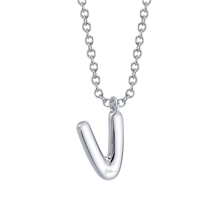 BUBBLE LETTER NECKLACE