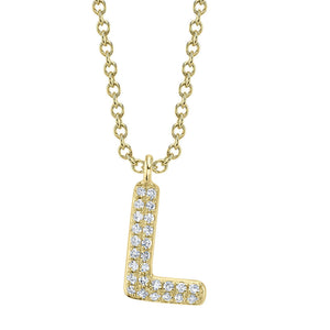 BUBBLE LETTER NECKLACE