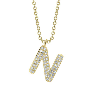 BUBBLE LETTER NECKLACE