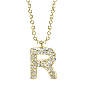 BUBBLE LETTER NECKLACE