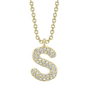 BUBBLE LETTER NECKLACE