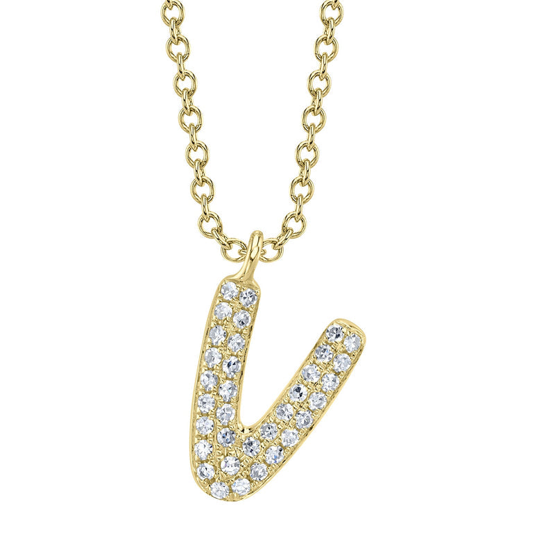 BUBBLE LETTER NECKLACE