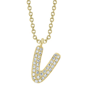 BUBBLE LETTER NECKLACE