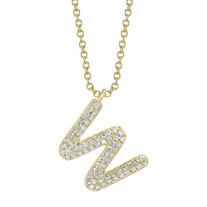 BUBBLE LETTER NECKLACE