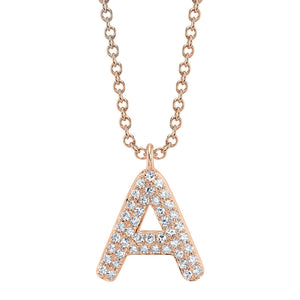 BUBBLE LETTER NECKLACE