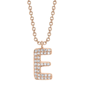BUBBLE LETTER NECKLACE