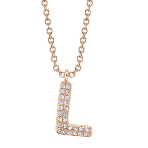 BUBBLE LETTER NECKLACE