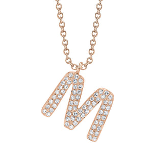BUBBLE LETTER NECKLACE