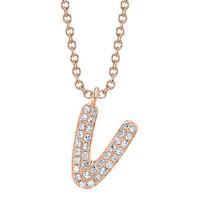 BUBBLE LETTER NECKLACE