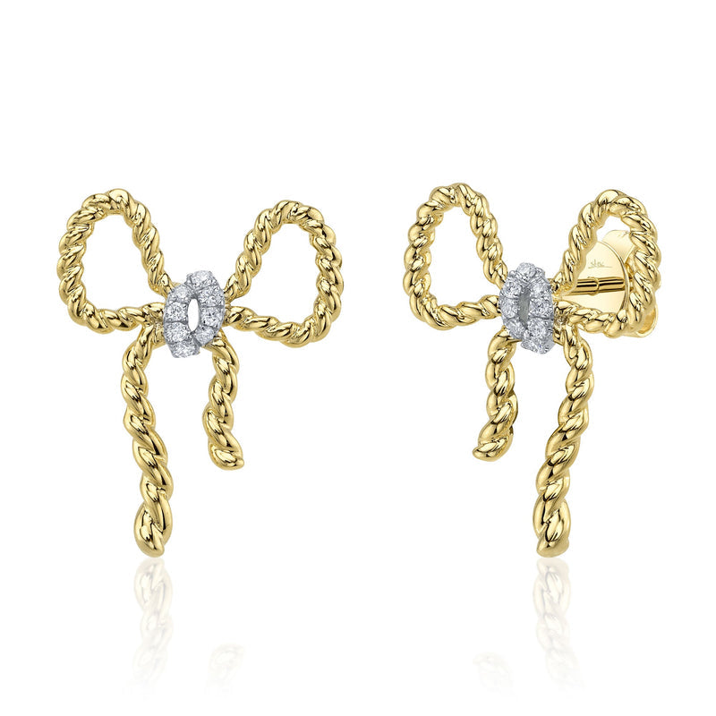 JUMBO BOW STUD EARRINGS