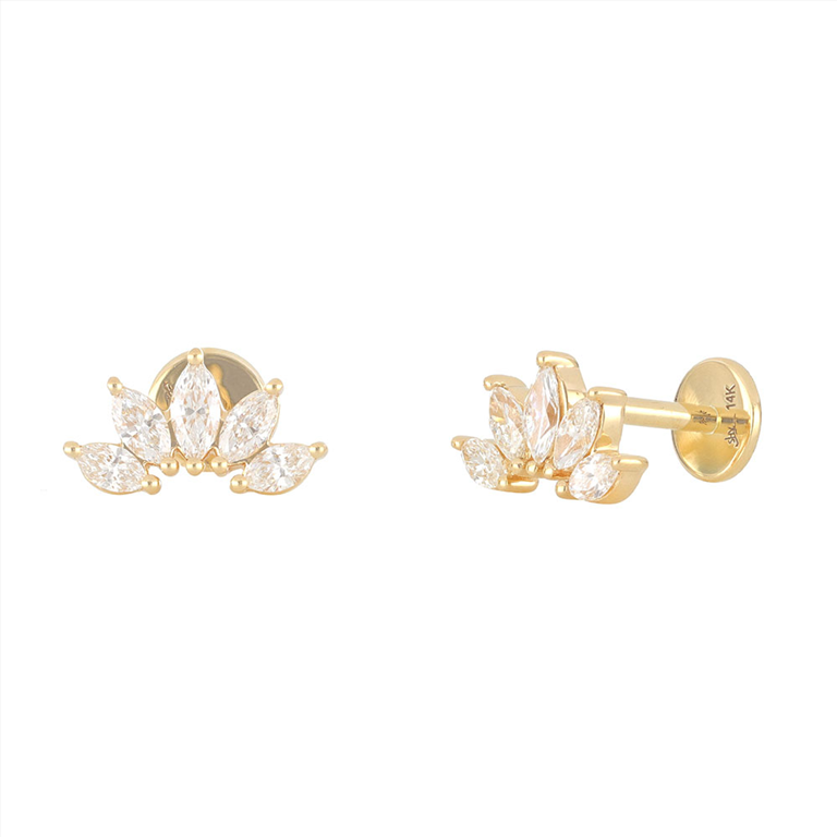 MARQUISE FAN EARRINGS