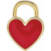 ENAMEL HEART CHARM