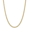 curb link chain 14k yellow gold 4.3mm chain width