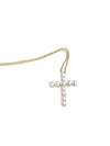 FRESHWATER PEARL CROSS NECKLACE