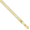 4 milimeter wide 14k herringbone gold chain