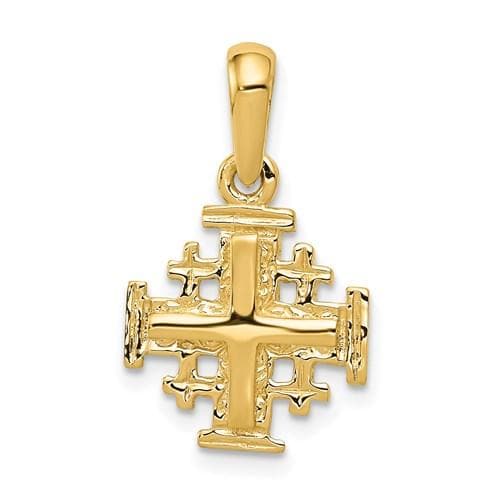 Jerusalem Cross in 14 karat yellow gold