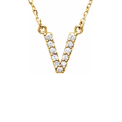 DIAMOND LETTER NECKLACE