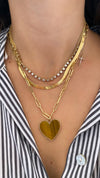 3.85mm paperclip gold chain styled photo