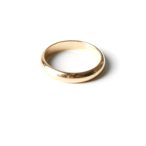 Pinky ring 3 mm thick in solid 14 karak gold