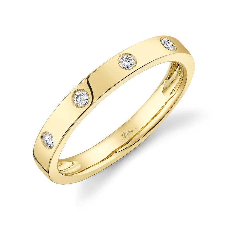 Inlaid diamond band Clearance