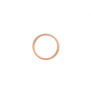 Skinny pinky ring in solid 14 karat gold