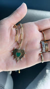 FLUTED HEART CHARM