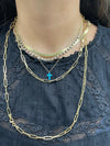 TURQUOISE CROSS NECKLACE