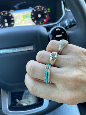 TURQUOISE STACKABLE BAND