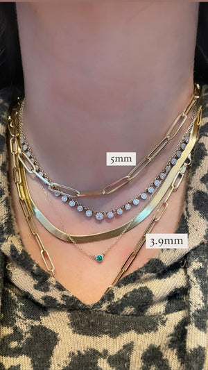 LIGHTWEIGHT PAPERCLIP NECKLACE
