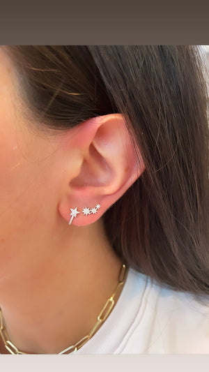DIAMOND STAR EARRINGS